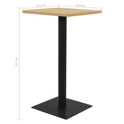 Bistro Stolek Barva Dub 78,5 X 78,5 X 107 Cm