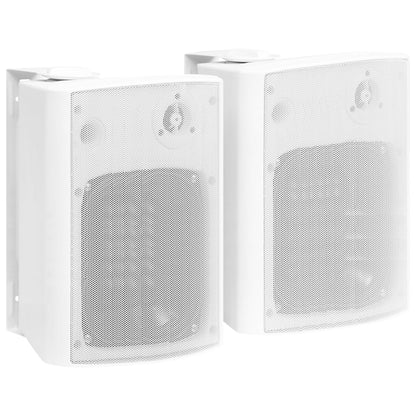 Nástěnné Stereo Reproduktory 2 Ks Bílé Interiér Exteriér