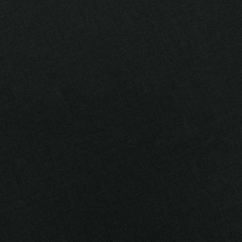 Masážní Křeslo S Podnožkou Černé Textil