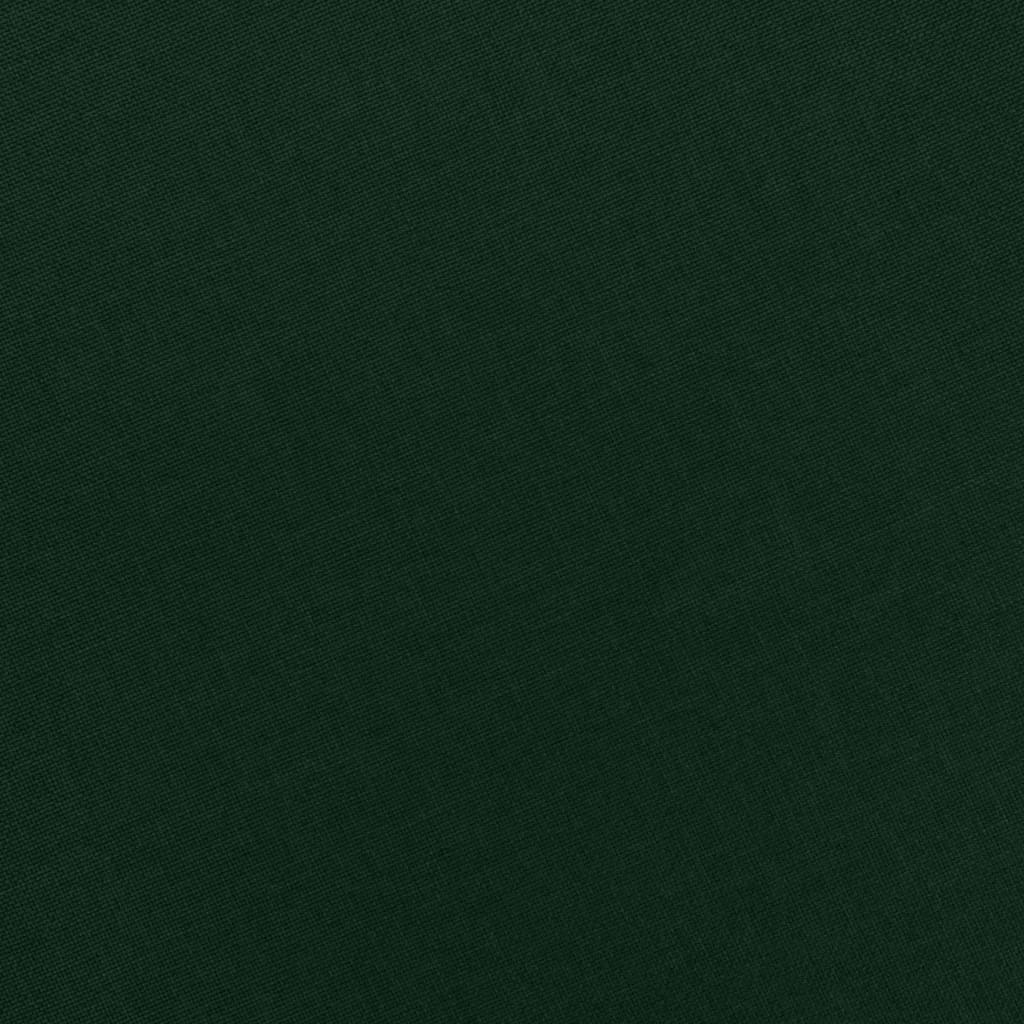 Masážní Křeslo S Podnožkou Tmavě Zelené Textil