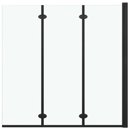 Skládací Sprchový Kout Se 3 Panely Esg 130 X 138 Cm Černý