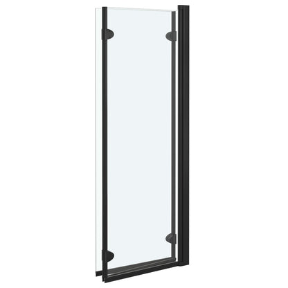 Skládací Sprchový Kout Se 3 Panely Esg 130 X 138 Cm Černý