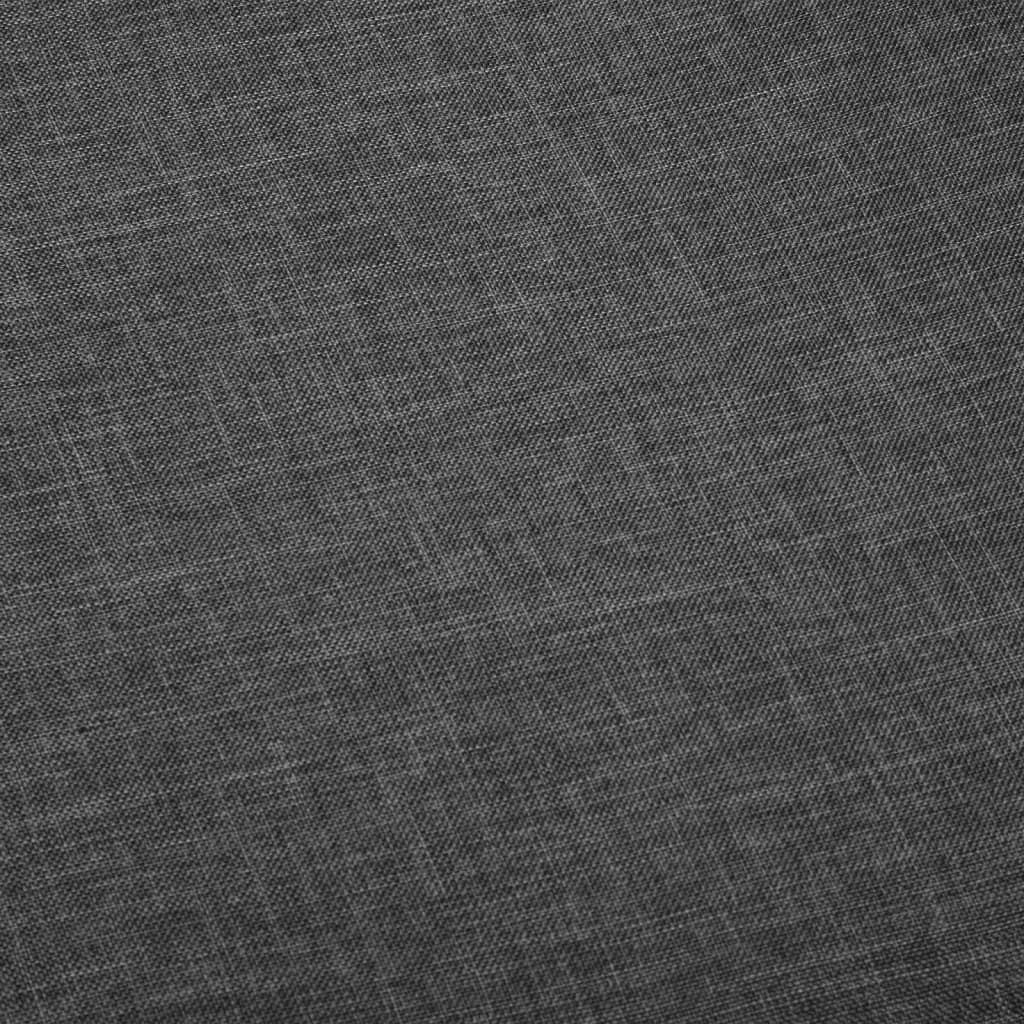 Jídelní Židle 2 Ks Tmavě Šedé Textil