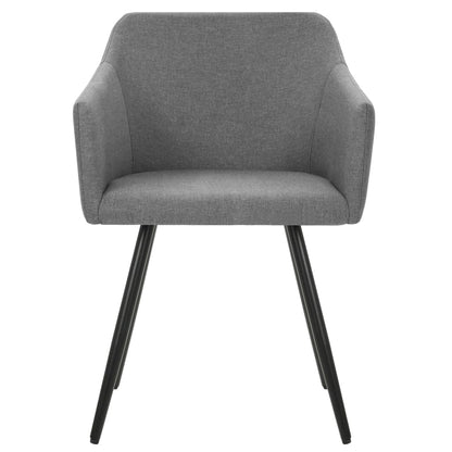 Jídelní Židle 2 Ks Světle Šedé Textil