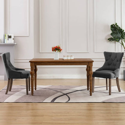 Jídelní Židle 2 Ks Béžové Textil