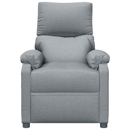 Masážní Křeslo Světle Šedé Textil