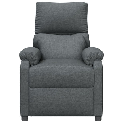 Masážní Křeslo Tmavě Šedé Textil