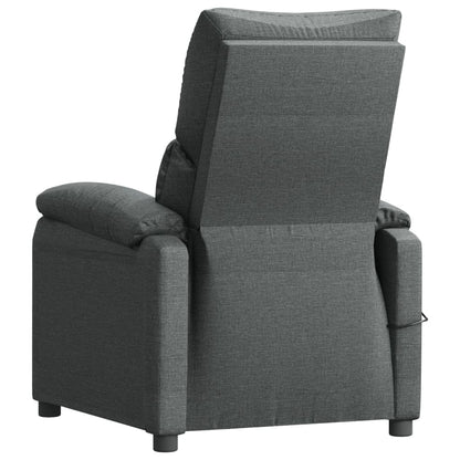 Masážní Křeslo Tmavě Šedé Textil