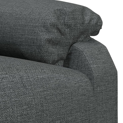 Masážní Křeslo Tmavě Šedé Textil