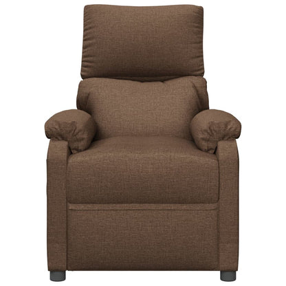 Masážní Křeslo Hnědé Textil