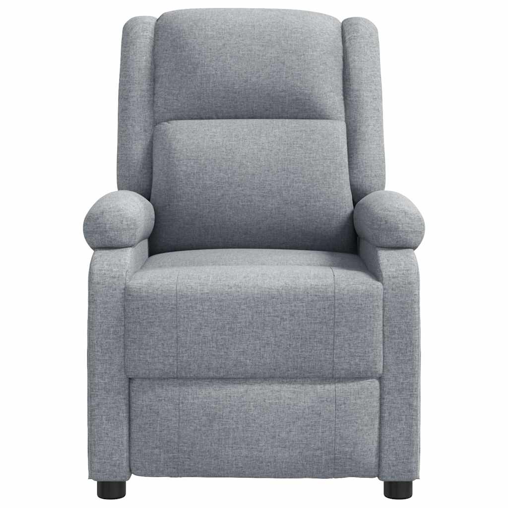 Masážní Křeslo Světle Šedé Textil