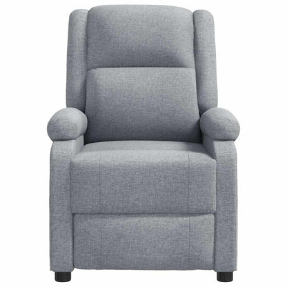 Masážní Křeslo Světle Šedé Textil