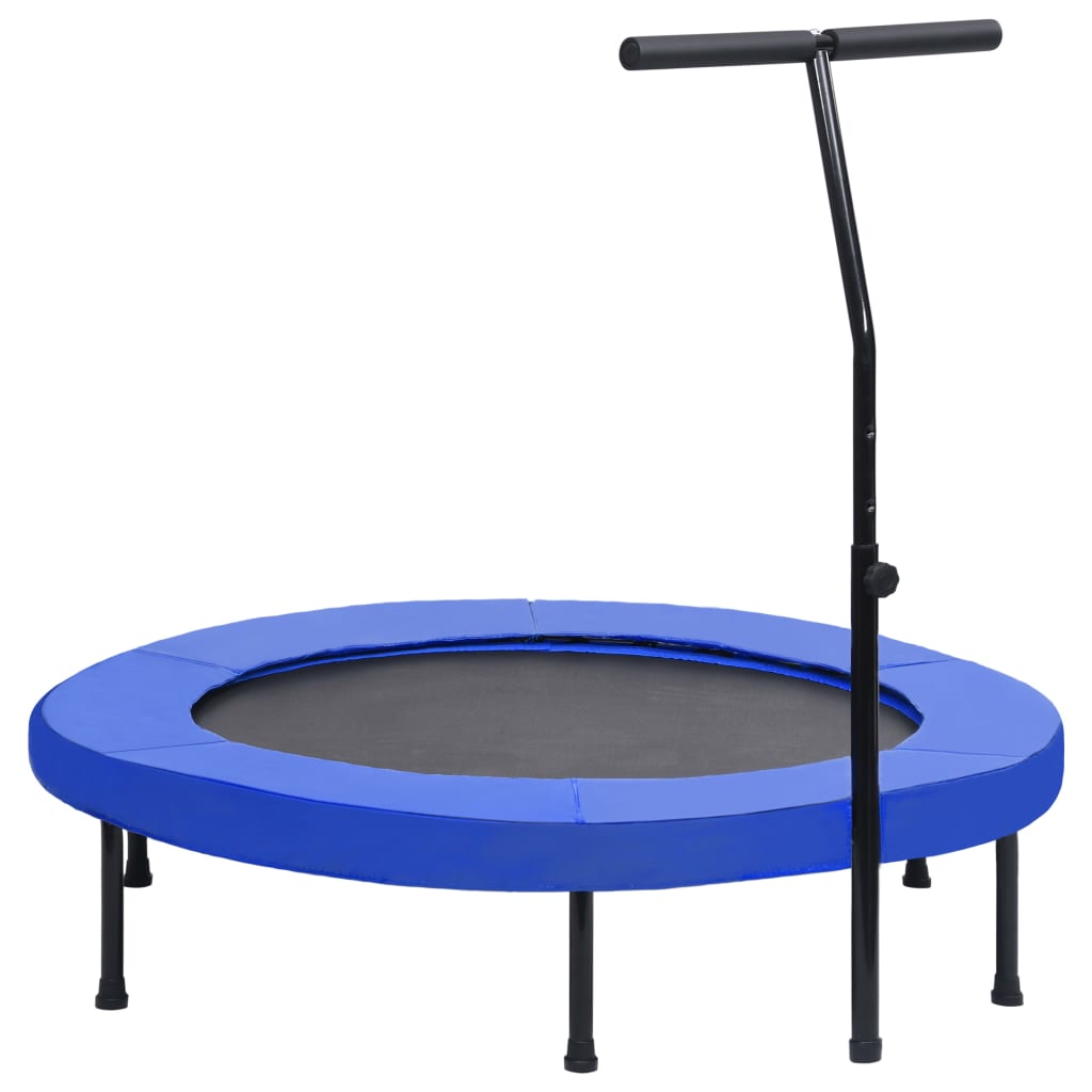 Fitness Trampolína S Rukojetí A Bezpečnostní Podložkou 122 Cm