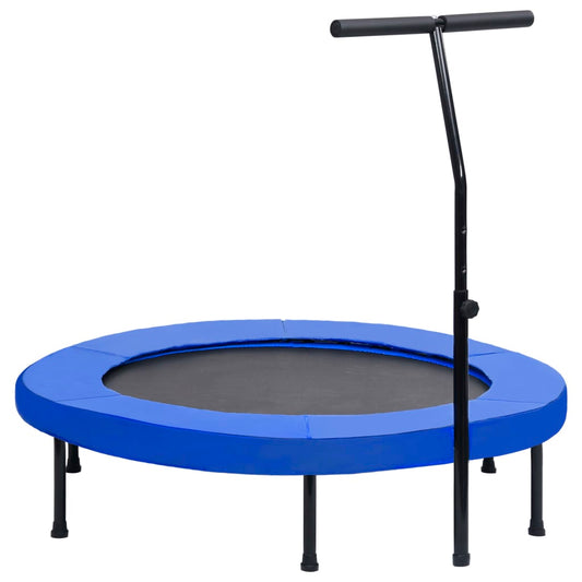 Fitness Trampolína S Rukojetí A Bezpečnostní Podložkou 122 Cm