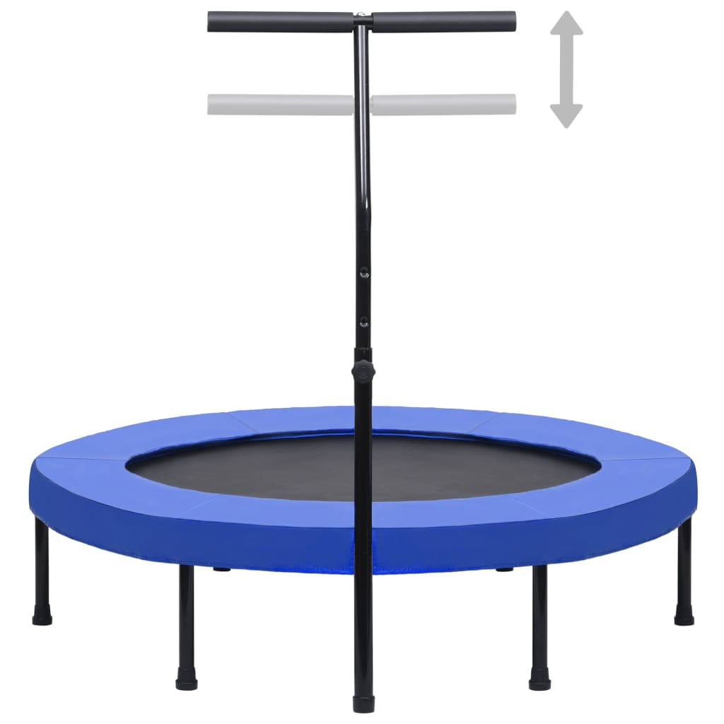 Fitness Trampolína S Rukojetí A Bezpečnostní Podložkou 122 Cm