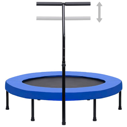 Fitness Trampolína S Rukojetí A Bezpečnostní Podložkou 122 Cm