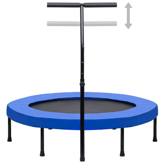 Fitness Trampolína S Rukojetí A Bezpečnostní Podložkou 122 Cm
