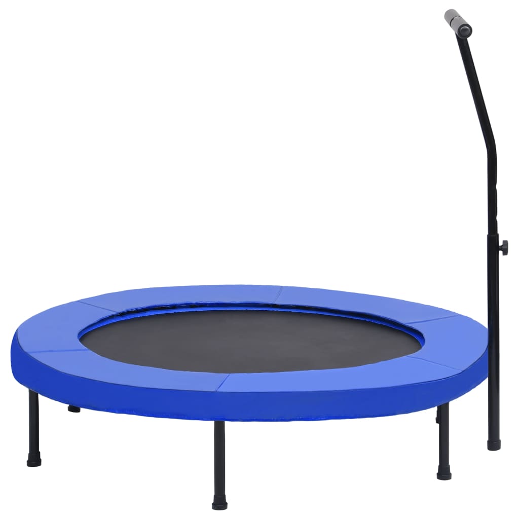 Fitness Trampolína S Rukojetí A Bezpečnostní Podložkou 122 Cm