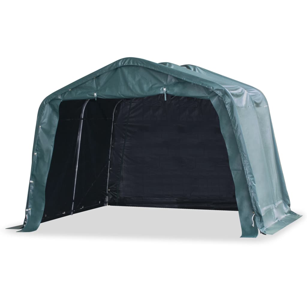 Mobilní Přístřešek Pro Zvířata Pvc 550 G/M² 3,3X4,8M Tm. Zelený