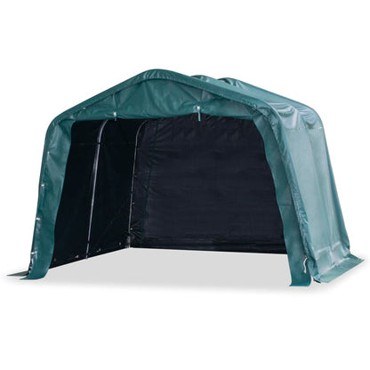 Mobilní Přístřešek Pro Zvířata Pvc 550 G/M² 3,3X4,8M Tm. Zelený
