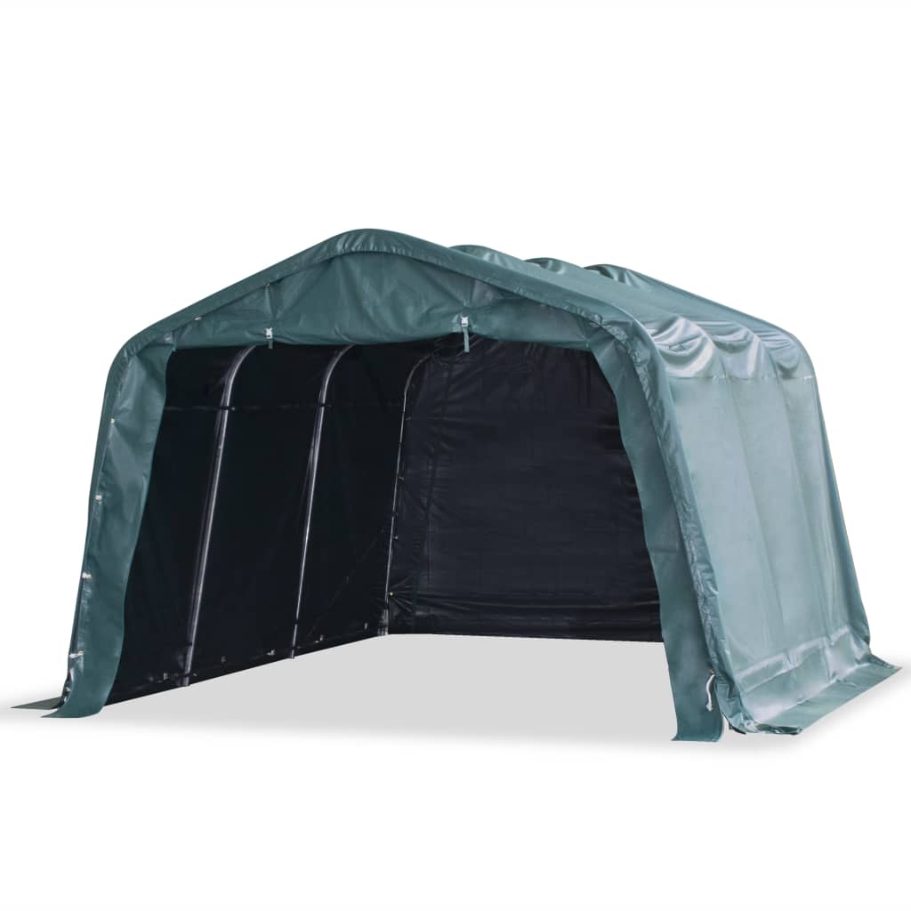 Mobilní Přístřešek Pro Zvířata Pvc 550 G/M² 3,3X4,8M Tm. Zelený