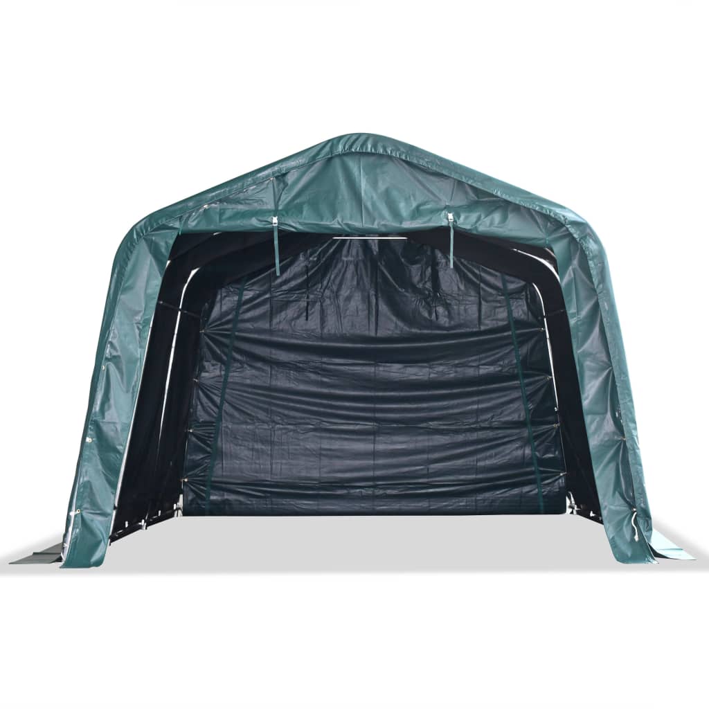 Mobilní Přístřešek Pro Zvířata Pvc 550 G/M² 3,3X4,8M Tm. Zelený