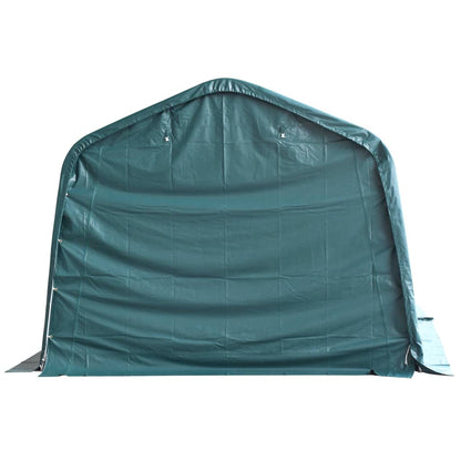 Mobilní Přístřešek Pro Zvířata Pvc 550 G/M² 3,3X4,8M Tm. Zelený