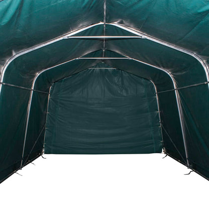 Mobilní Přístřešek Pro Zvířata Pvc 550 G/M² 3,3X4,8M Tm. Zelený