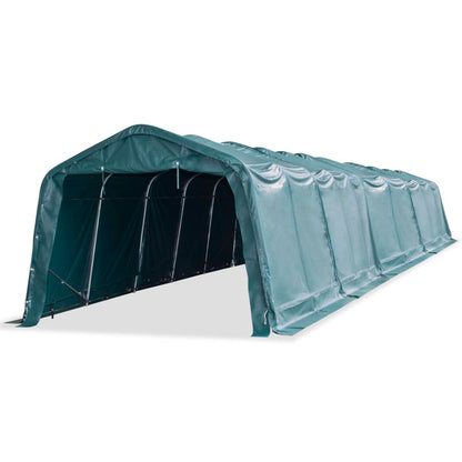 Mobilní Přístřešek Pro Zvířata Pvc 550 G/M² 3,3X4,8M Tm. Zelený