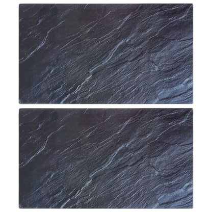 Kuchyňská Prkénka 2 Ks Se Vzorem Betonu Tvrzené Sklo