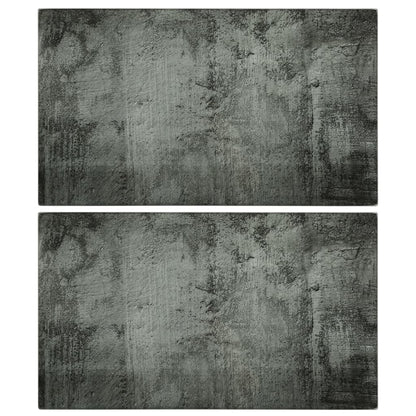 Kuchyňská Prkénka 2 Ks Se Vzorem Betonu Tvrzené Sklo