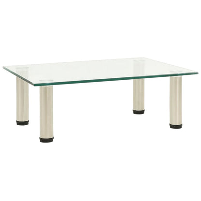 Tv Stolek Mléčný 60 X 35 X 17 Cm Tvrzené Sklo