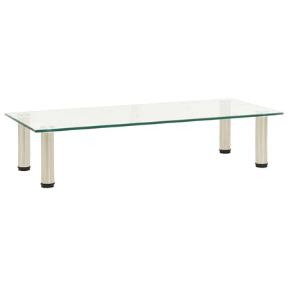 Tv Stolek Mléčný 60 X 35 X 17 Cm Tvrzené Sklo