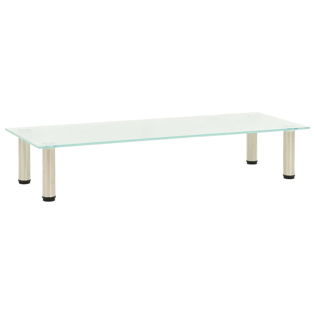 Tv Stolek Mléčný 60 X 35 X 17 Cm Tvrzené Sklo