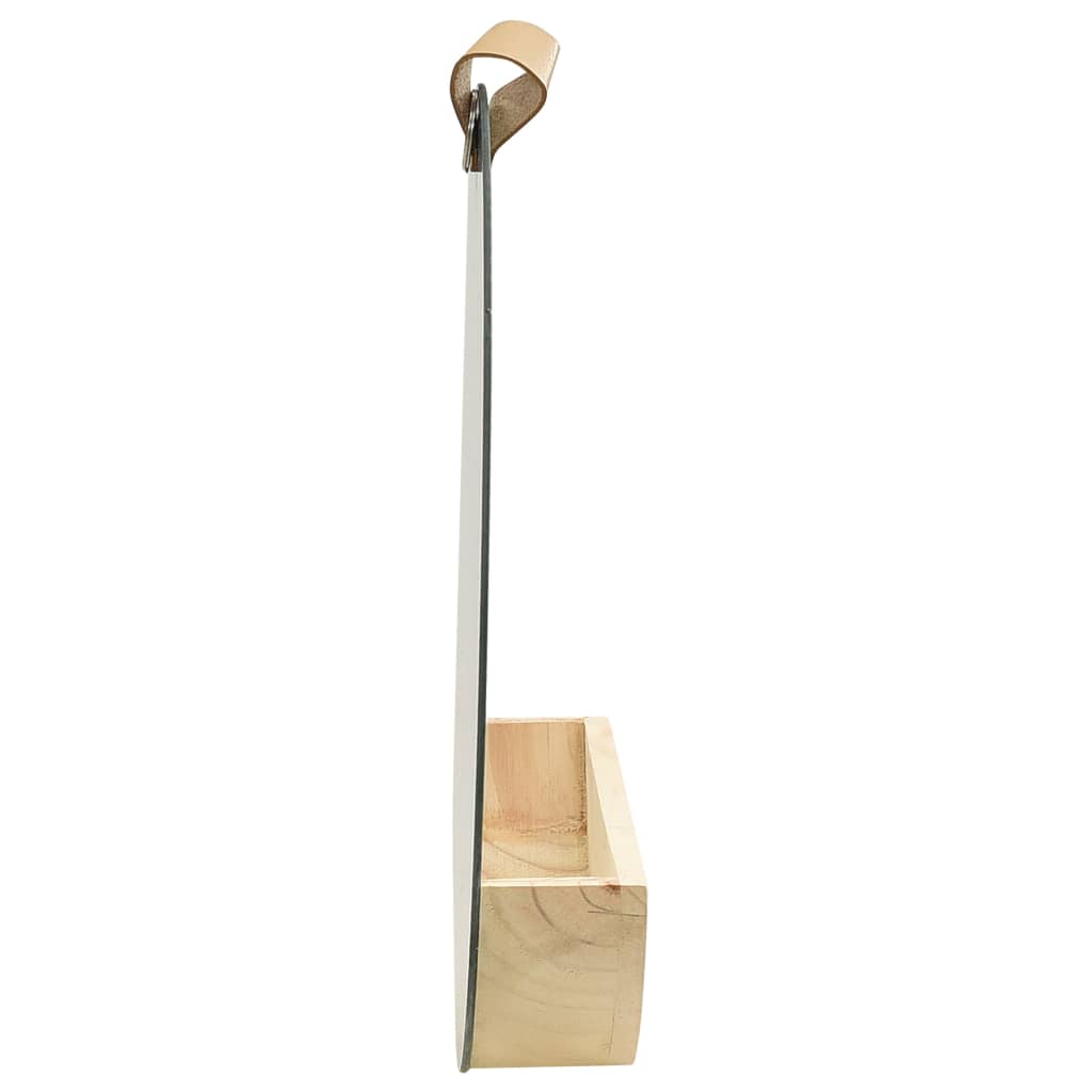 Nástěnné Zrcadlo Masivní Borovice 35 Cm
