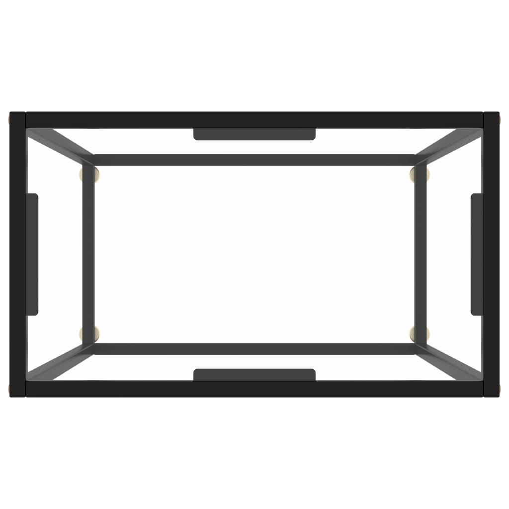 Konzolový Stolek Tvrzené Sklo Transparentní