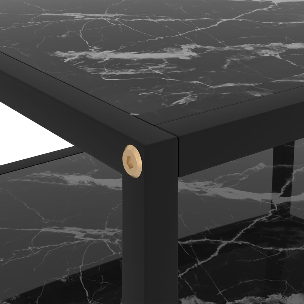 322854  Console Table Black Tempered Glass