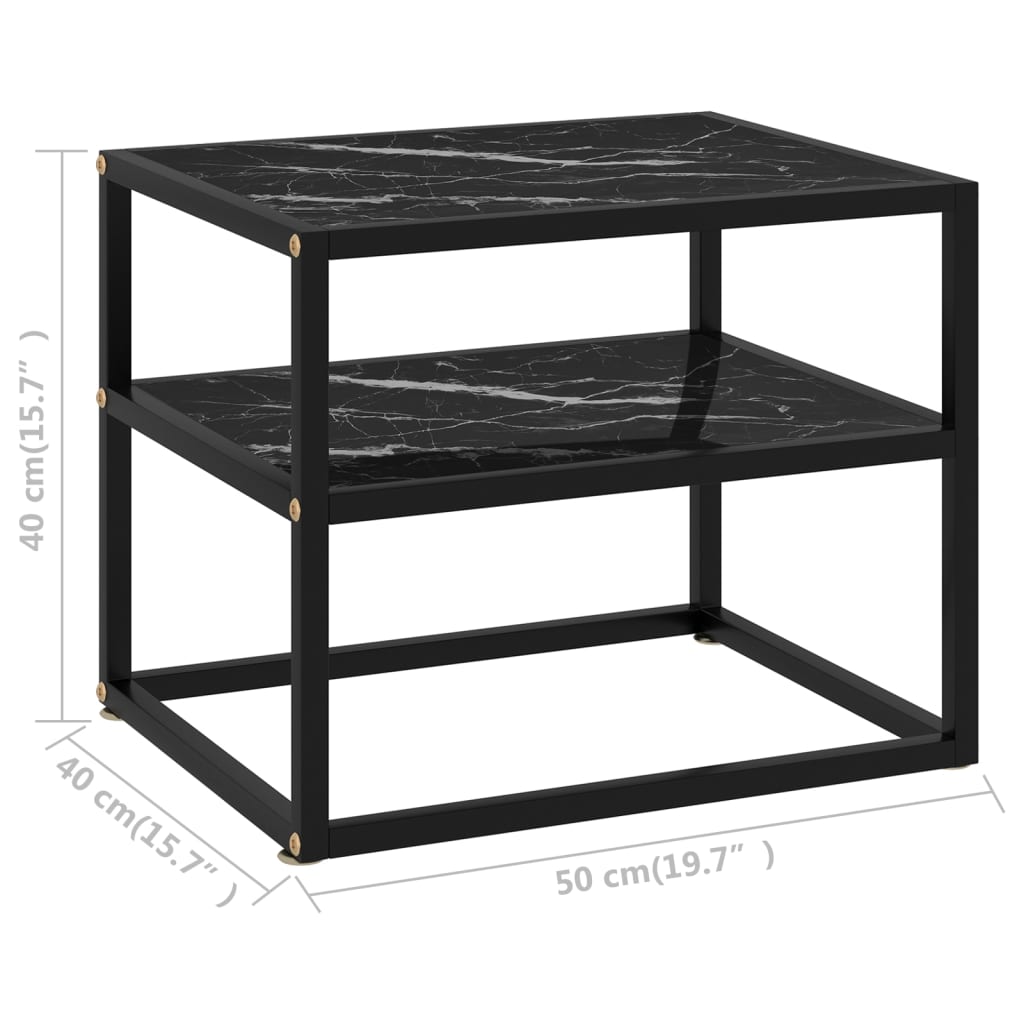 322854  Console Table Black Tempered Glass
