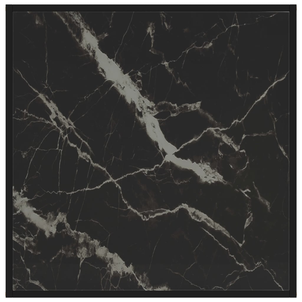 Konferenční Stolek Černý Tvrzené Sklo