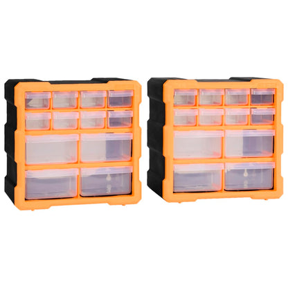 Organizéry S 12 Zásuvkami 2 Ks 26,5 X 16 X 26 Cm