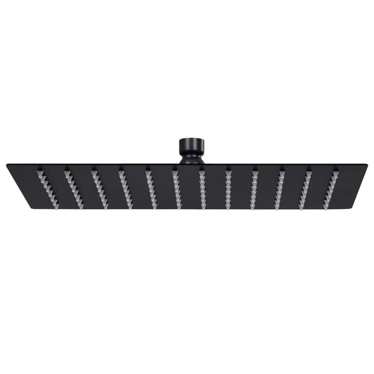Sprchová Hlavice Nerezová Ocel 30 X 20 Cm Obdélníková Černá