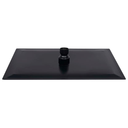 Sprchová Hlavice Nerezová Ocel 30 X 20 Cm Obdélníková Černá