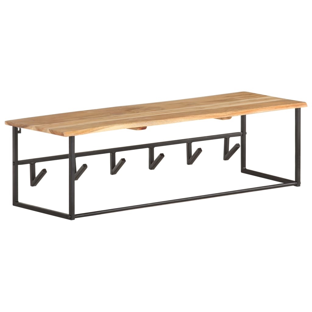 Věšák S Živou Hranou 100 X 34 X 38 Cm Masivní Akáciové Dřevo