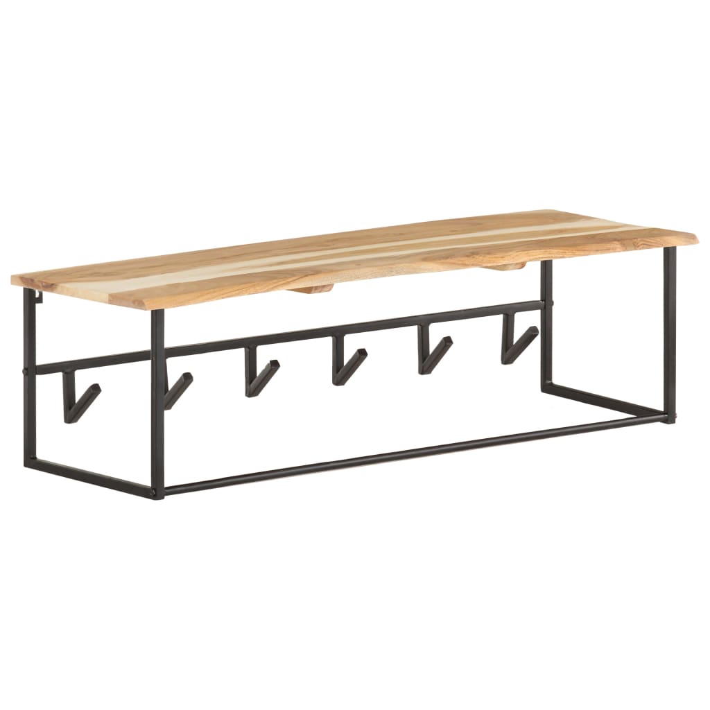 Věšák S Živou Hranou 100 X 34 X 38 Cm Masivní Akáciové Dřevo