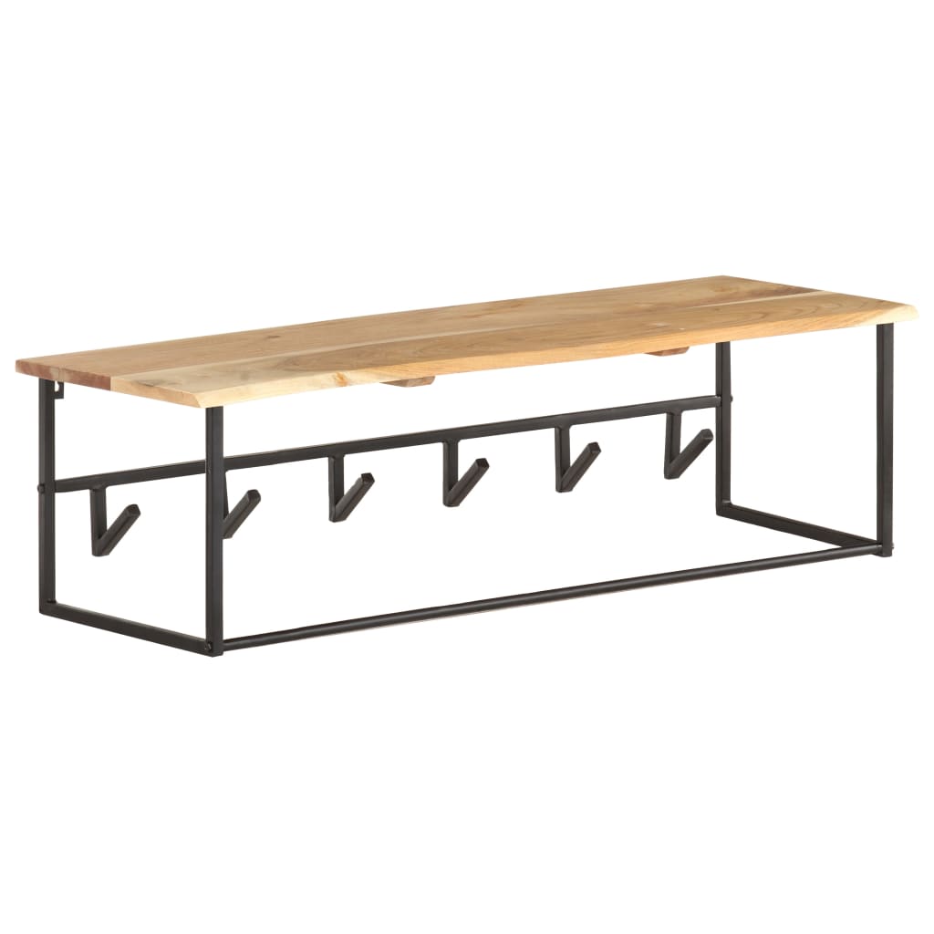 Věšák S Živou Hranou 100 X 34 X 38 Cm Masivní Akáciové Dřevo