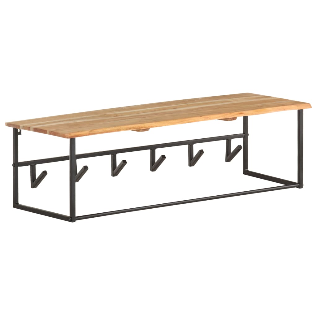 Věšák S Živou Hranou 100 X 34 X 38 Cm Masivní Akáciové Dřevo