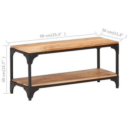 Konferenční Stolek 90 X 30 X 40 Cm Masivní Akáciové Dřevo Přírodní