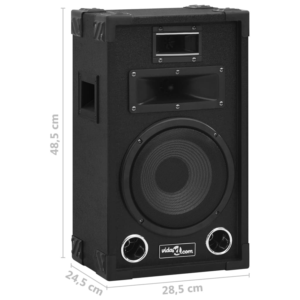 Profesionální Pasivní Hi-Fi Reproduktory 2 Ks 800 W Černé