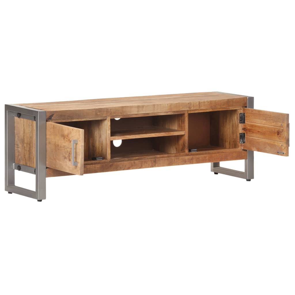 Tv Stolek 120 X 30 X 40 Cm Hrubé Mangovníkové Dřevo