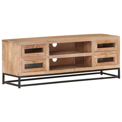 Tv Stolek 110 X 30 X 40 Cm Masivní Akáciové Dřevo